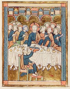 Ms 3016 fol.14 Son Akşam Yemeği, 